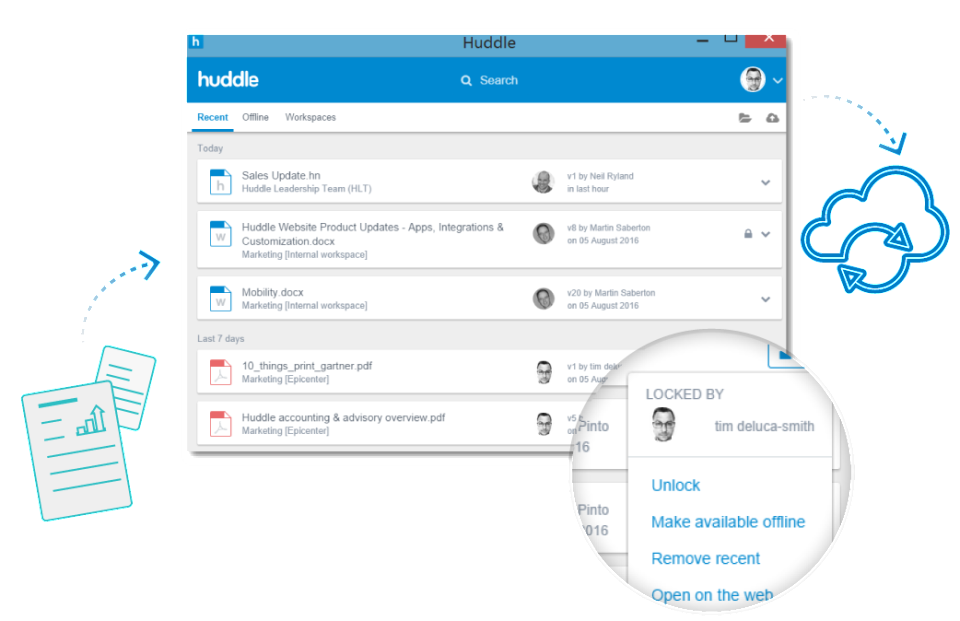 screenshot of Ideagen Huddle